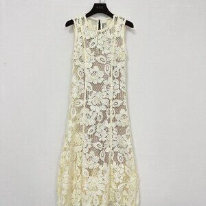 Self-Portrait openwork lace dress